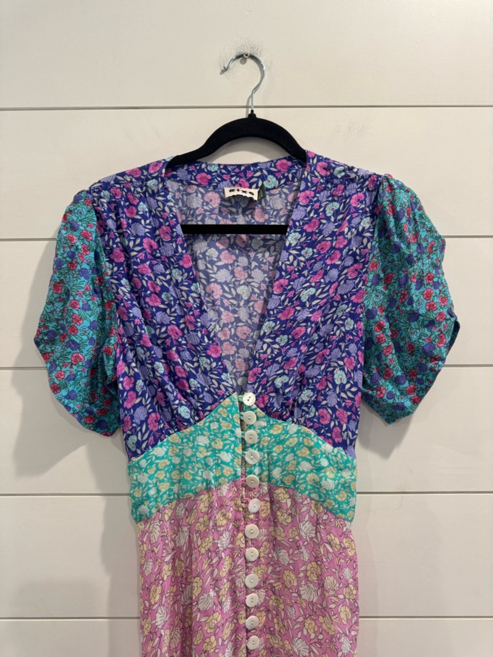 Rixo Novara pink purple floral maxi dress - Picture 6 of 13